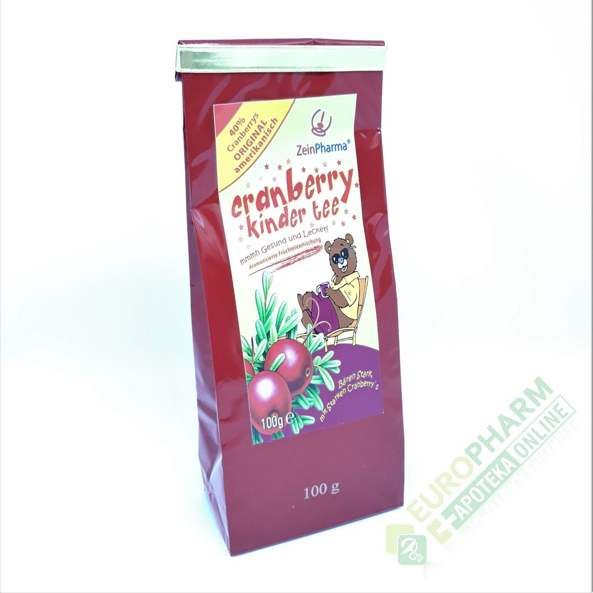 ZEIN ČAJ OD BRUSNICE ZA DJECU 100g, Voćni čaj za djecu od 1 godine