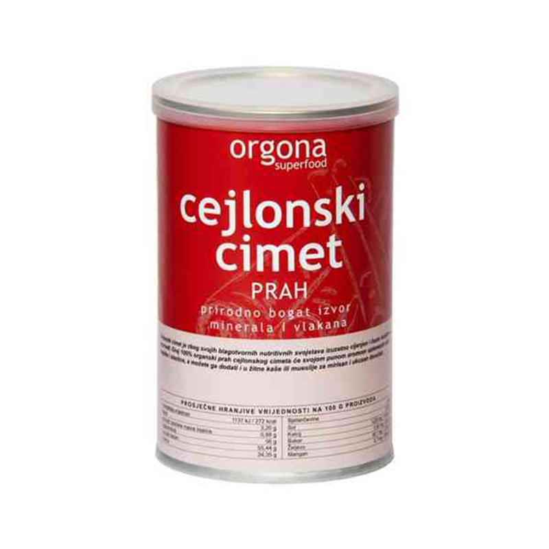 ORGONA Cimet cejlonski 150g, Za izuzetno pozitivne učinke na zdravlje čovjeka