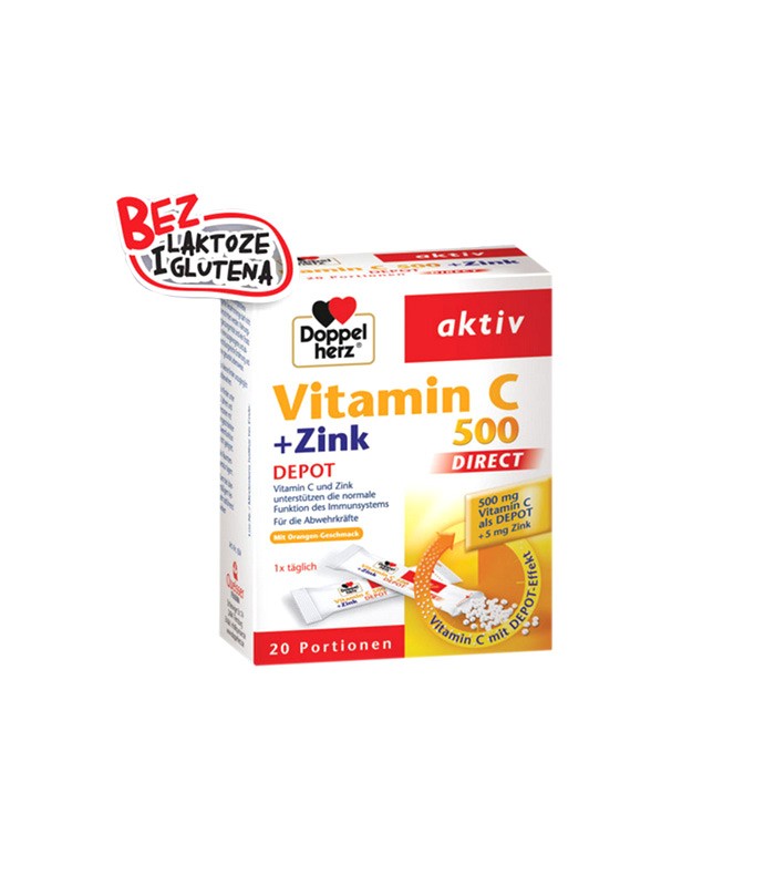 Doppel Herz Aktiv Vitamin C 500 + Zn depo a 20