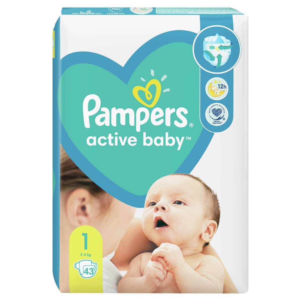PAMPERS Active Baby 1 pelene 2-5kg 43kom