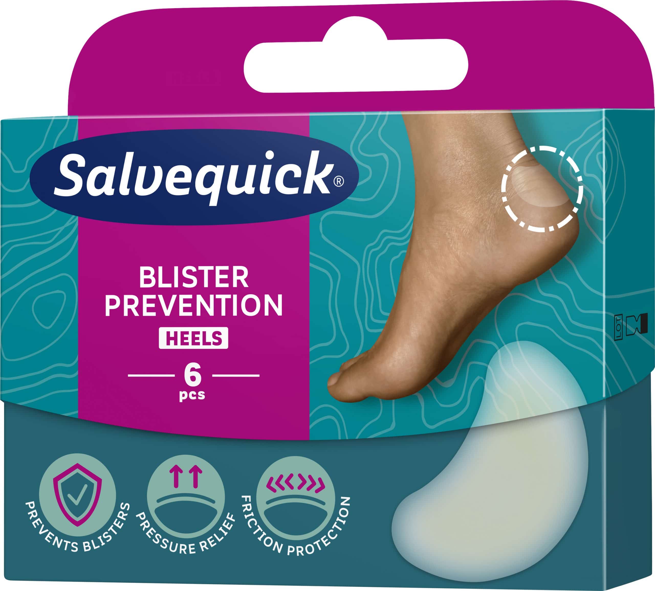 SALVEQUICK Foot Care flasteri za pete – 6 komada