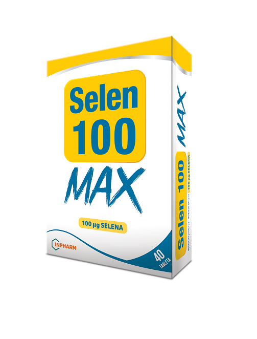 INPHARM Selen 100 MAX 40 tableta