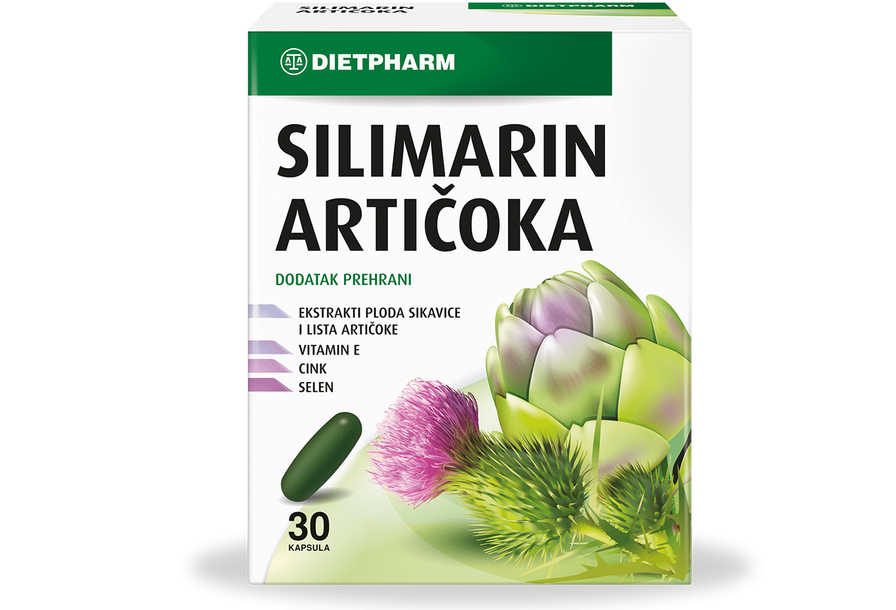 DIETPHARM SILIMARIN ARTIČOKA 30 kapsula