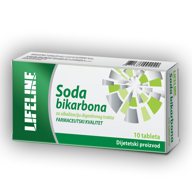Lifeline Soda bikarbona 10 tableta