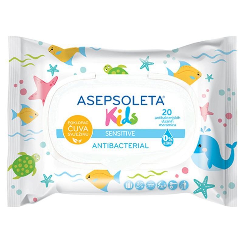 ASEPSOLETA KIDS vlažne maramice A20