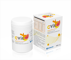 CVit VITAMIN C 500 tablete za žvakanje a 50, Dodatak prehrani za nadonkadu vitamina C