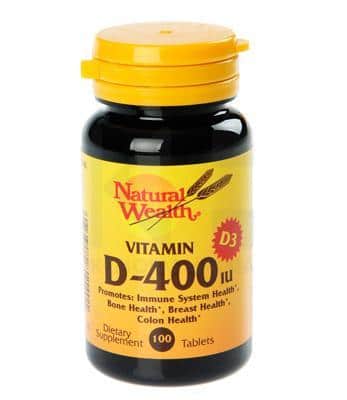 Natural Wealth VITAMIN D3 400IU – 100 tableta