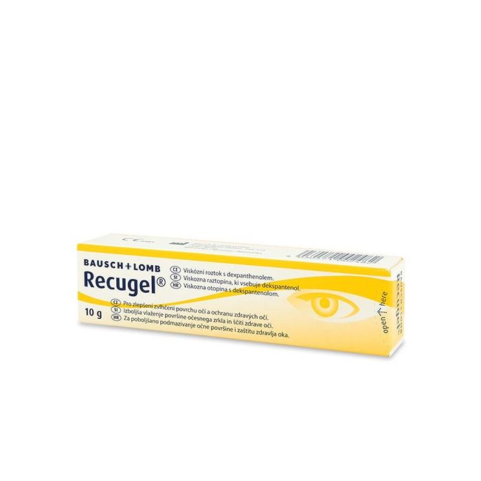 RECUGEL 5% 10g, Gel osvježava i smiruje oči, a ima i sposobnost regeneracije stanica i vraćanja strukture rožnice.
